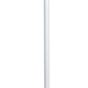 WENKO Teleskop-Stange Herkules - Erweiterung Metall Ø 7,5 x 165-300 cm, Weiß | WENKO Herkules Ergänzungs-Stange | Telesk