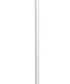 WENKO Herkules Teleskop-Stange Erweiterung, Metall Ø 7,5 cm 165-300 cm, Weiß Teleskop-System
