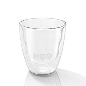 Doppelwandiges Teeglas KEO Pyramide 250 ml Gastronomiequalität Borosilikatglas