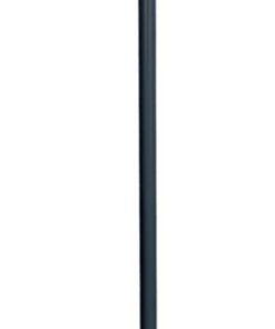 WENKO Herkules Hauptstange höhenverstellbar 165-300 cm Schwarz Anti-Rutsch Metall Decke-Boden