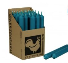 Kerzenfarm Hahn Stearin Stabkerze - Hellstehrende Qualität für Liebhaber im Türkisfarben-Sorting x Pieces
