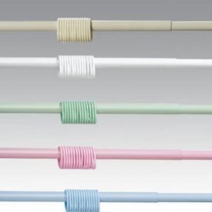 LiKeKa Duschvorhangstange aus Aluminium für Badewanne und Dusche | LiKeKa verstellbare Duschvorhangstange Beige 160-270
