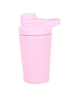 Soynogya Protein-Shaker aus Edelstahl, Doppelwandig Isoliert, 700ml mit Sieb und Mischfunktion (Rosa) Soynogya Protein