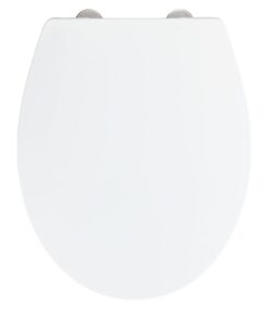 WENKO WC-Sitz Mod. Ostuni, Absenkautomatik und Easy-Close für sanfte Deckelschließung, 300 kg Belastung, 37 x 44,5 cm, W