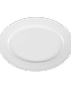 Holst Porzellan Oval Platte ACC 225 25x18cm weiß Stabrand