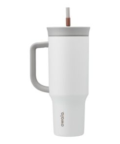 Owala Edelstahl Tumbler Thermobecher - Isolierter Thermobecher für Auto und Reisen mit Strohhalm und Tragegriff, Iced Te