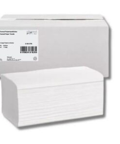 Top-Handtuchpapier Falthandtücher 2-lagig Zellstoff Hochweiß |150 Blatt 25 x 21 cm