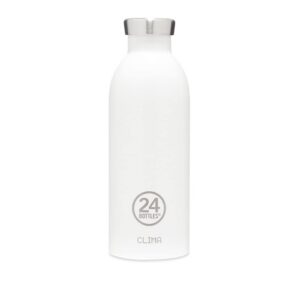 24Bottles Clima Bottle - Thermosflasche für Outdoor Aktivitäten mit 100%iger Abdeckung (12 Std. Hitze, 24 Std. Kälte), E