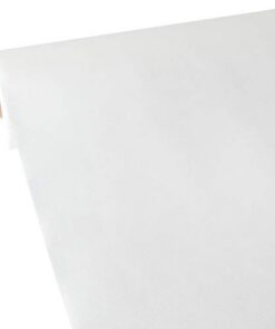 Papstar stoffähnliche Tischdecke "soft selection", ideal für Familie und Freunde, perfekt zur Feier oder Party, weiß, 40
