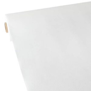 Papstar stoffähnliche Tischdecke "soft selection", ideal für Familie und Freunde, perfekt zur Feier oder Party, weiß, 40
