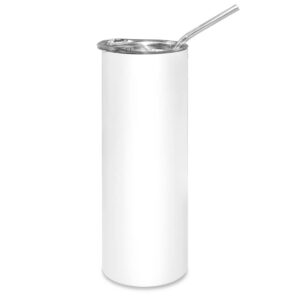 MR.R 20 oz Edelstahl-Kaffee-Tumbler-Flasche Sublimation White Blank Tumbler für Wärmeübertragungsdruck und Edelstahl-Str