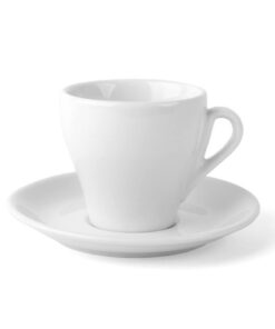 Holst Porzellan Cappuccino-Set Italiano 0,18 l weiß 2er Set 14x14x8,5 cm