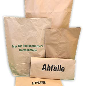 Bioabfallbeutel 20 St. 240L 80x120x30 cm unbedruckt 2lagig extra Bodendeckblatt