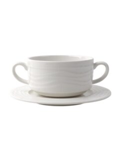 Holst Porzellan Suppentassen-Set Melody MD 125 0,25 l 2-tlg. – Elegante Porzellan-Tassen