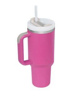 Soview Thermobecher mit Strohhalm 40oz Kaffeebecher to go Für Heißkalte Getränke mit Griff und Deckel Reisebecher und Au
