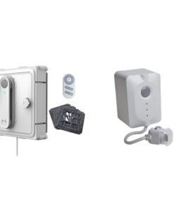 HUTT W9 Fensterputzroboter - Glas, Fliesen und Wintergärten putzen + 3800Pa Saugleistung + Kantenerkennung + 150ml Tank