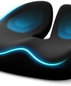 AUVON Orthopädisches Steißbeinkissen + High-Density Memory Foam + für Büro Auto Zuhause