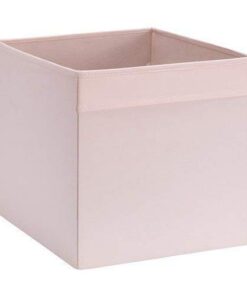 IKEA Dröna Aufbewahrungsbox für Kallax Regale – Blass Rosa, 33x38x33 cm, Polyester