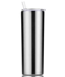 Gteller Doppelwandiger Edelstahl Vakuum Becher 20 oz kalt und warm haltend, isolierter Reisebecher mit Strohhalm und Dec
