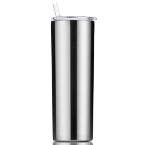 Gteller Doppelwandiger Edelstahl Vakuum Becher 20 oz kalt und warm haltend, isolierter Reisebecher mit Strohhalm und Dec