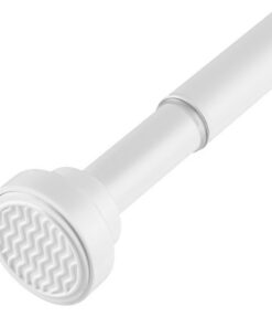 Gardinenstange Ohne Bohren + Teleskopstange Ø25mm + Duschvorhangstange Ohne Bohren + Duschstange für Badezimmer + Badewa