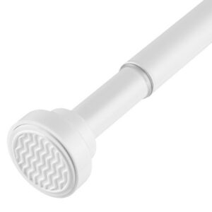Gardinenstange Ohne Bohren + Teleskopstange Ø25mm + Duschvorhangstange Ohne Bohren + Duschstange für Badezimmer + Badewa