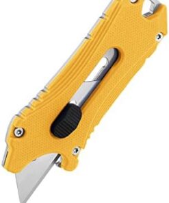 OKNIFE Otacle Mini Universalmesser G10 Griff - EDC Tool mit Flaschenöffner & Schraubendreher - Gelb