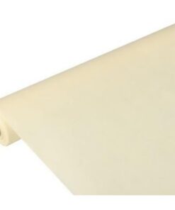 Papstar Soft Selection Creme Tischdecke 10x1,18m, umweltfreundlich und feuchtigkeitsresistent #82287