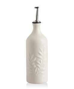 Sweejar Home Keramische Olivenölspenderflasche 570ml schützt Öl vor Oxidation für Edles Essieren