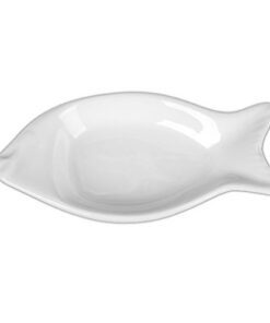 Holst Porzellan Schale "Fisch Faro" 10 cm weiß - 6er Set 10,5 x 5,5 cm