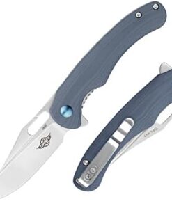 OKNIFE Splint Klappmesser N690 Klinge G10 Griff EDC für Outdoor Camping Survival Grau