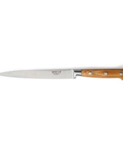 Sabatier 168-006 Filetiermesser, Fisch und Fleisch, Dünne Scheiben, professionelles Küchenmesser, Edelstahl Braun, 17,5