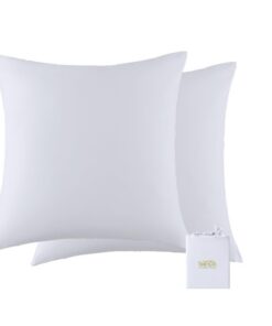 Kissenbezüge Bambus 80x80cm, weich wie Maulbeerseide, koolex, 2er Set, weiss, hypoallergen