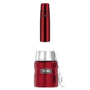 THERMOS CRANBERRY ROT LIGHT BEERFLASCHE 1L HEAT & COLD DURCHHALTEND THERMOS CRANBERRY ROT STAINLESS STEEL BEHAELTER 0,