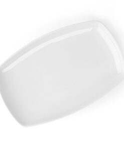 Holst Porzellan Speisenplatte FD 436 rechteckig 35 cm Fine Dining Weiß