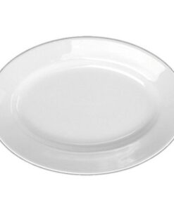 Holst Porzellan ITA 31 Oval Platte 30x21cm Tief Weiß Italien