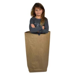 Bio-Papiersäcke für Müllablage 120 L oder 70 L, flexibel einstellbar (25 Stück 120 Liter)
