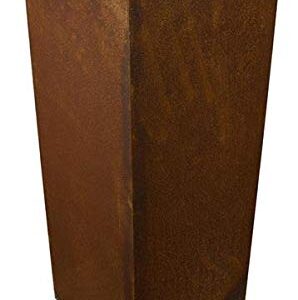 Lichtbogen Rost Säule Edelrost Gartendeko 80 x 30 x 30 cm