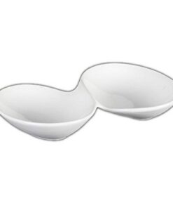 Holst Porzellan Duo Schale MP 128 27 cm - Zwei in Einem Multifunktional weiß