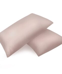 Fittia Premium Satin Kissenbezug Haar- und Hautpflege Seidig Taupe 40x80cm