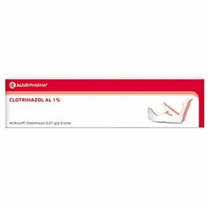 ALIUD Pharma GmbH Clotrimazol Al 1% Creme 20 g - Anti-Pilzinfektion - Hautpflege - Alltagsuse - Wirkungsvoll - Dermatiti