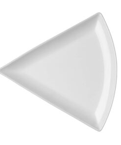 Holst Porzellan Dreieck Platte 21 cm Weiß PL19 - 6er Set 21,5x21,5 cm Premium Qualität