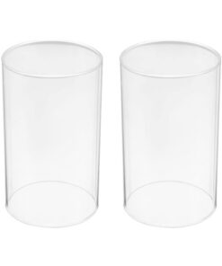 BESPORTBLE Windlichtgläser für Wohnzimmer Deko - 20X6cm - Weihnachten, Hochzeit - Offenes Glasrohr - Ersatzglas - Tischd
