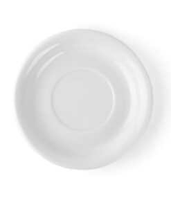 Holst Porzellan UTA 155 Untertasse 15,5 cm weiß flache Form - 6er Set