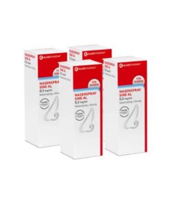 Nasenspray sine AL 0,5 mg/ml für Schnupfen - Erleichtert die Nasenempfindlichkeiten - 4x10ml