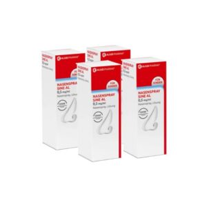 Nasenspray sine AL 0,5 mg/ml für Schnupfen - Erleichtert die Nasenempfindlichkeiten - 4x10ml
