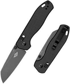 OKNIFE Rubato2 Taschenmesser Kohlefasergriff 154CM Stahlklinge Flipper Sheepfoot Klappmesser für Camping Outdoor Surviva