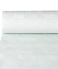 PAPSTAR White Damast Tablecloth Tissue Paper 50cm x 100cm 5 Rolls 12542