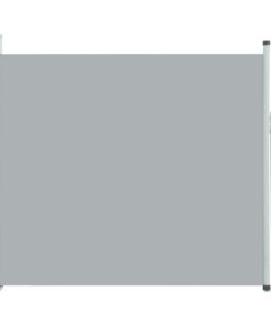 vidaXL Ausziehbar Sonnenschutz Seitenmarkise Balkon Terrasse 100x300cm Grau