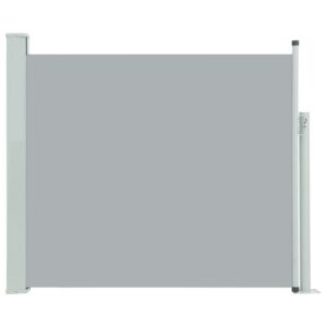 vidaXL Ausziehbar Sonnenschutz Seitenmarkise Balkon Terrasse 100x300cm Grau